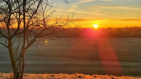 Sonnenaufang im Winter